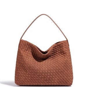 Elegant Brown Woven Women's Bag